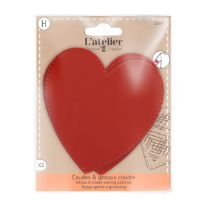 Кръпки за лакти и колене- сърце, 2бр.