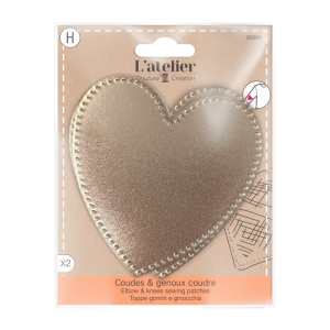 Кръпки за лакти и колене- сърце, 2бр.