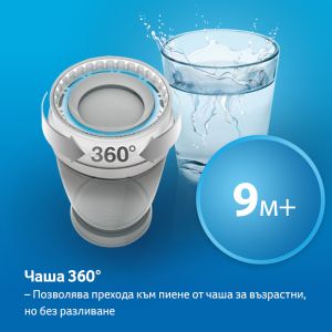 Неразливаща се чаша с дръжки 360 Lovi, Wild Soul, 250 мл, 9м+