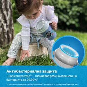 Неразливаща се чаша с дръжки 360 Lovi, Wild Soul, 250 мл, 9м+