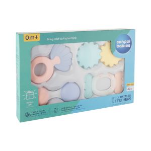 Комплект чесалки Canpol babies, Pastel, 4бр