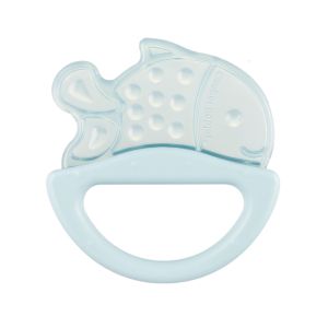 Силиконова чесалка с дрънкалка Canpol babies, синя, 0м+