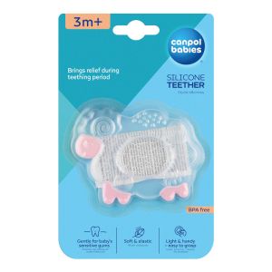 Силиконова чесалка Canpol babies, Sheep, розова