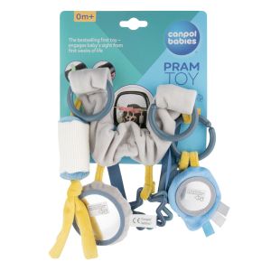 Играчка за количка Canpol babies, Pastel Friends, сива