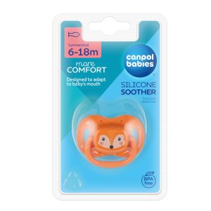 Симетрична залъгалка Canpol babies, Cute Animals, 6-18м.