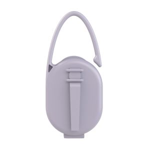 Кутийка за залъгалка с дръжка и клипс за закачане Lovi, розова