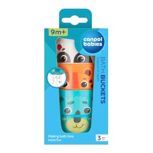 Кофички за баня Canpol babies, HELLO LITTLE, 3бр.