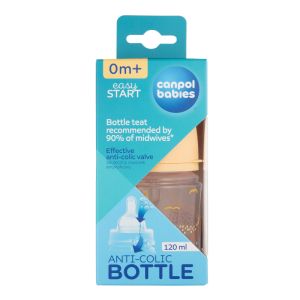 Шише антиколик с широко гърло Canpol babies, MOUNTAINS, 120 мл.