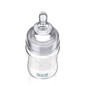 Стъклено шише Lovi, Botanic, 150 мл, 0м.+