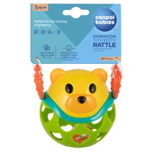 Играчка с дрънкалка Canpol babies, зелена