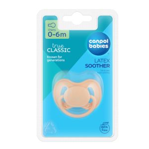 Каучукова залъгалка-черешка Canpol babies,  Nude, 0-6м.