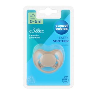 Каучукова залъгалка-черешка Canpol babies,  Nude, 0-6м.