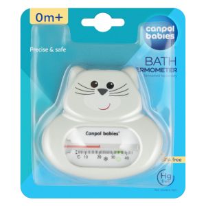 Термометър за баня Canpol babies, бяло коте