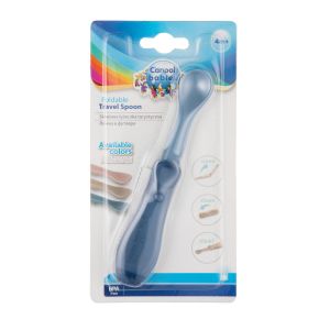 Сгъваема детска лъжица за пътуване Canpol babies, синя