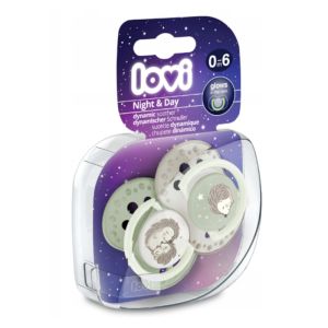 Силиконови залъгалки N&D Hedgehog, Lovi, 2бр, 0-6 м