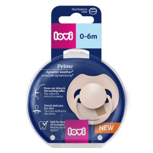 Силиконова динамична залъгалка Prime Nude, Lovi, 0-6 м