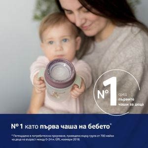 Неразливаща се чаша с дръжки 360 Lovi, N&D Fox, 250 мл, 9м+