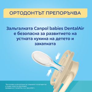 Симетрични залъгалки Canpol babies, Dental Air, NUDE, 0-6 м.