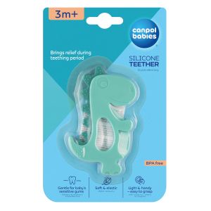 Силиконова чесалка Canpol babies, Dinosaur