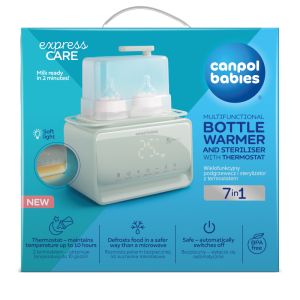 Нагревател и стерилизатор с термостат и лампа 7в1 Canpol babies