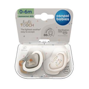 Симетрични залъгалки Canpol babies, Dogs, 0-6м.