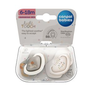 Симетрични залъгалки Canpol babies, Dogs, 6-18м.