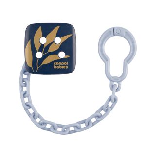 Клипс за залъгалка със синджир Canpol babies, GOLD