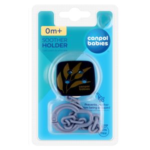 Клипс за залъгалка със синджир Canpol babies, GOLD