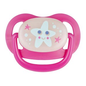 Силиконова анатомична залъгалка Canpol babies, Nature, 0-6м, розова