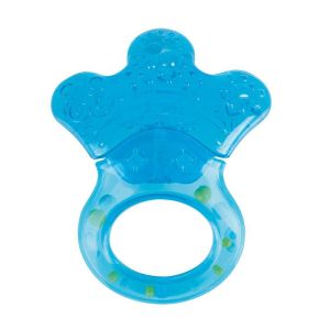 Водна чесалка  с дрънкалка Canpol babies, Little paw, синя