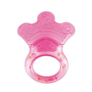 Водна чесалка  с дрънкалка Canpol babies, Little paw, розова