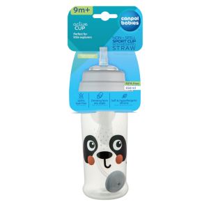 Неразливаща се чаша със сламка Canpol babies,BabiesBoo,350 мл.
