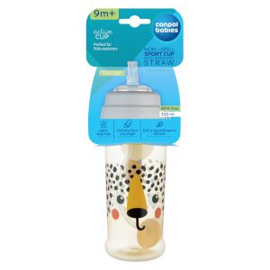 Неразливаща се чаша със сламка Canpol babies,BabiesBoo,350 мл.