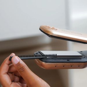 Титаниева преса за коса с пара Demeliss Saint Algue