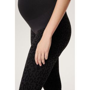 Безшевен клин за бременни Noppies, Cara Leopard- Forged Iron