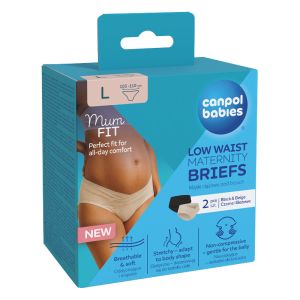 Бикини за бременни под корема Canpol babies, MumFIT, L, 2 бр.