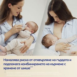 Шише с двузонов биберон Canpol babies Natural Shape, 260 мл.