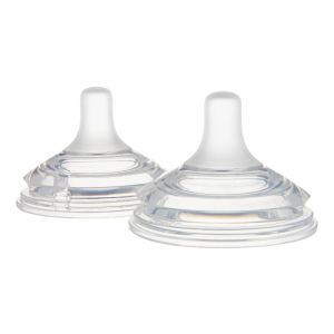 Антиколик двузонов биберон Canpol babies, Natural Shape-2бр,3м+