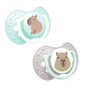 Силиконови залъгалки CapiChill Boy, Lovi, 2бр, 0-6м