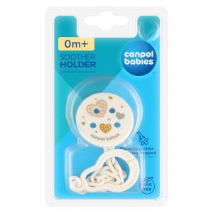 Клипс за залъгалка със синджир Canpol babies, Newborn