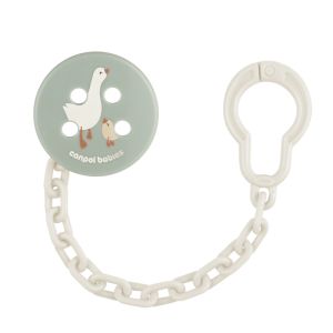 Клипс за залъгалка със синджир Canpol babies, GOOSE