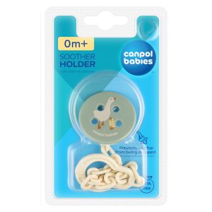 Клипс за залъгалка със синджир Canpol babies, GOOSE