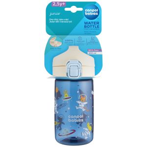 Шише Canpol babies Junior- 400мл., 2,5г+, синьо