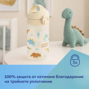Шише Canpol babies Junior- 400мл., 2,5г+, синьо