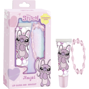 Комплект гривна и гланц за устни Angel, Stitch