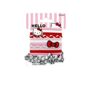 Ластици за коса с украшение HELLO KITTY- 12 бр.