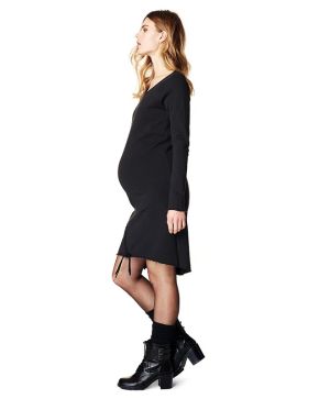 Рокля за бременни с дълъг ръкав Noppies, Sweat Lace Up