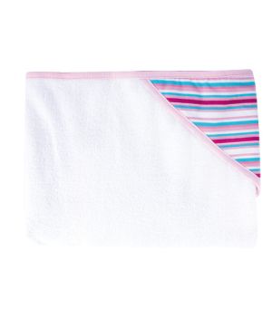 Детска хавлия за баня с качулка, Canpol babies, розов кант