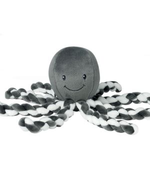 Мека играчка, Nattou, Octopus, сиво