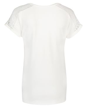Блуза за бременни с къс ръкав Queen mum, бяла